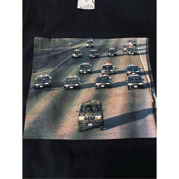 RIPNDIP Invisible Chase T-Shirt Streetwear Black Mens Sz S - Picture 2 of 3